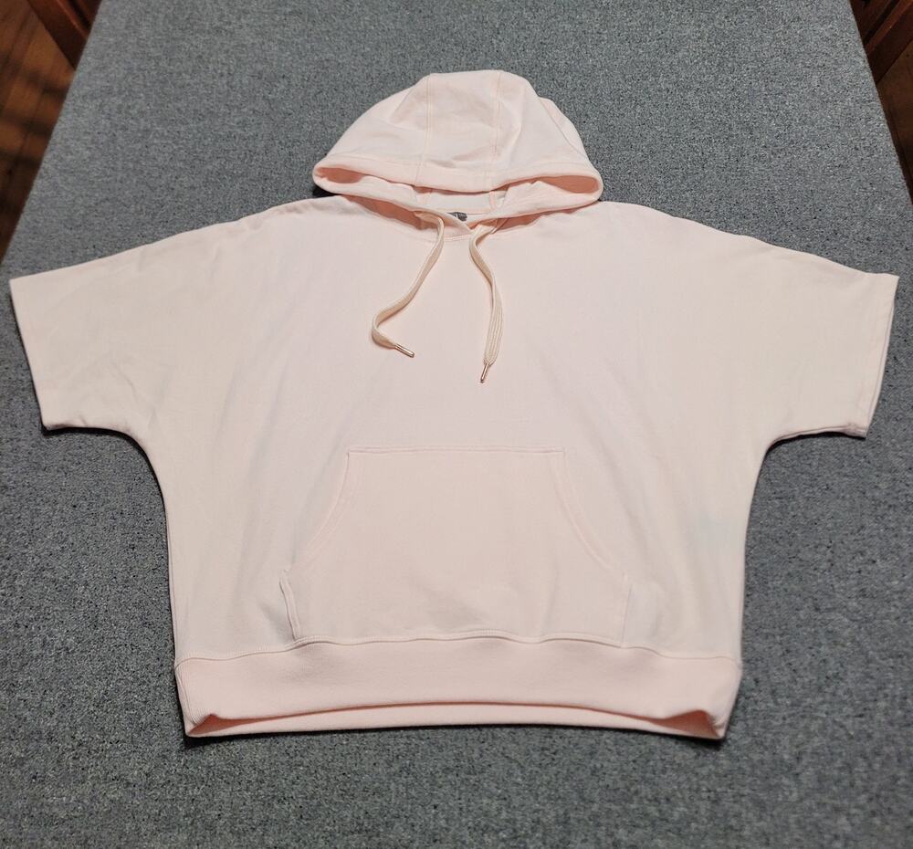 Sweaty Betty Hoodie Womens Large Pink Cool Down Luxe Oversized Dolman Sweatshirt